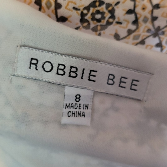 Robbie Bee Women's Fit n Flare Belted Dress - Picture 9 of 9